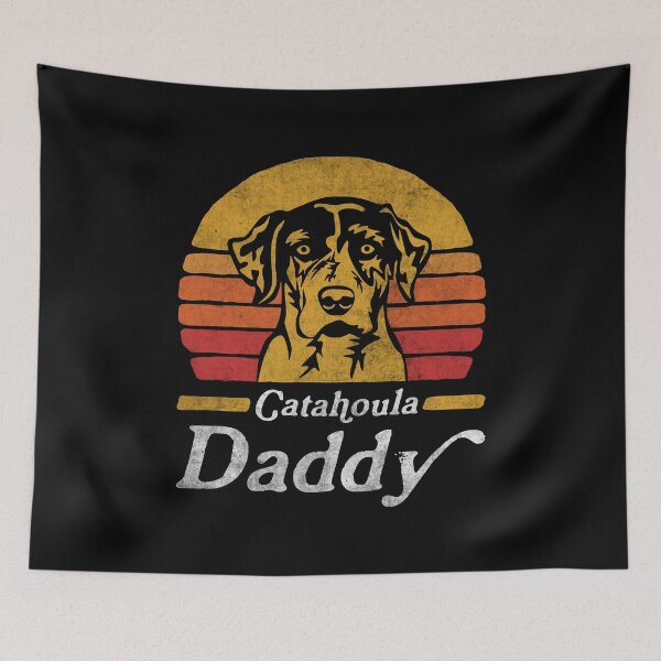 Item preview, Retro Vintage Catahoula Leopard Dog Daddy designed and sold by More Cute Dogs.