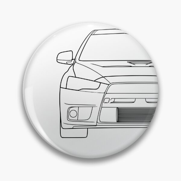 Item preview, Mitsubishi Lancer EVO X EVO 10 black lines designed and sold by EdimDesign.
