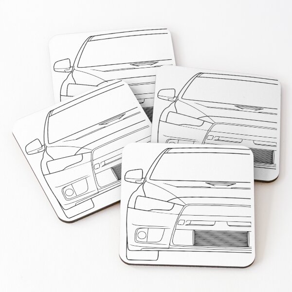 Item preview, Mitsubishi Lancer EVO X EVO 10 black lines designed and sold by EdimDesign.