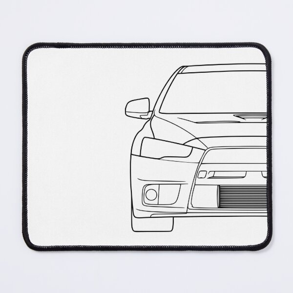 Item preview, Mitsubishi Lancer EVO X EVO 10 black lines designed and sold by EdimDesign.