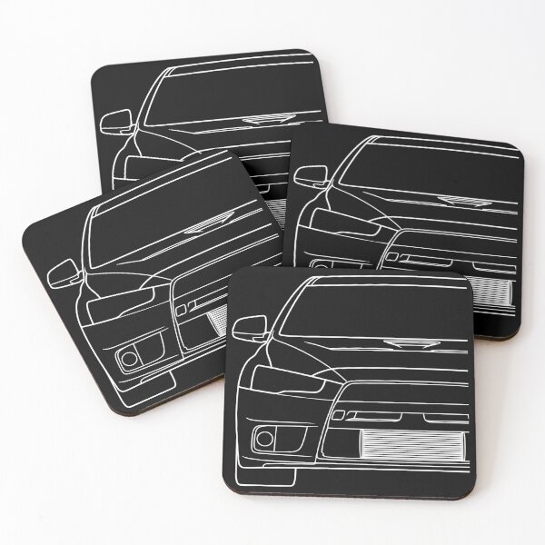 Item preview, Mitsubishi Lancer EVO X EVO 10 white lines designed and sold by EdimDesign.