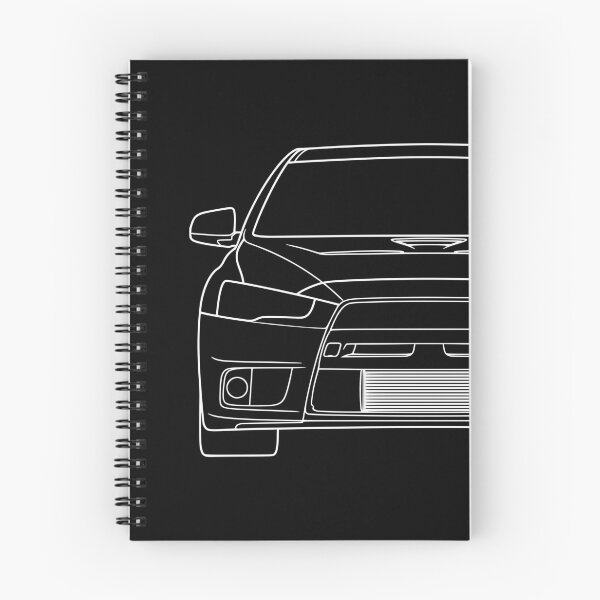 Artikelvorschau, Mitsubishi Lancer EVO X EVO 10 weiße Linien entworfen und verkauft von EdimDesign.