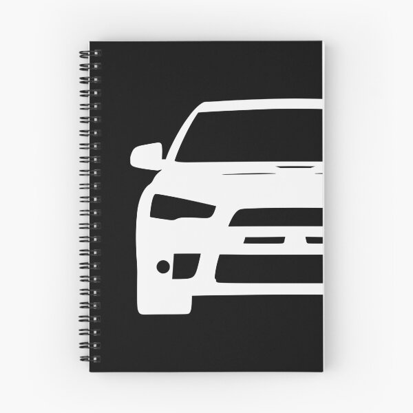 Artikelvorschau, Mitsubishi Lancer EVO X EVO 10 weiße Silhouette entworfen und verkauft von EdimDesign.