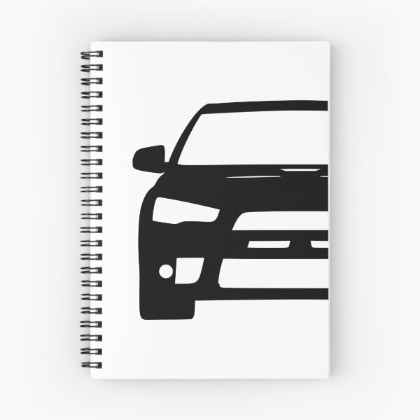 Artikelvorschau, Mitsubishi Lancer EVO X EVO 10 schwarze Silhouette entworfen und verkauft von EdimDesign.