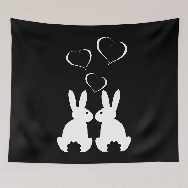 Item preview, Heart Rabbit Bunny Motif Ladies Gift designed and sold by DerNerd.
