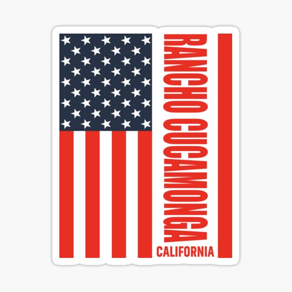 "Rancho Cucamonga California 4th of July Independence day" Sticker for