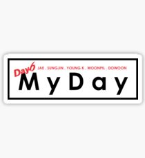 MY DAY - DAY 6 member name Sticker