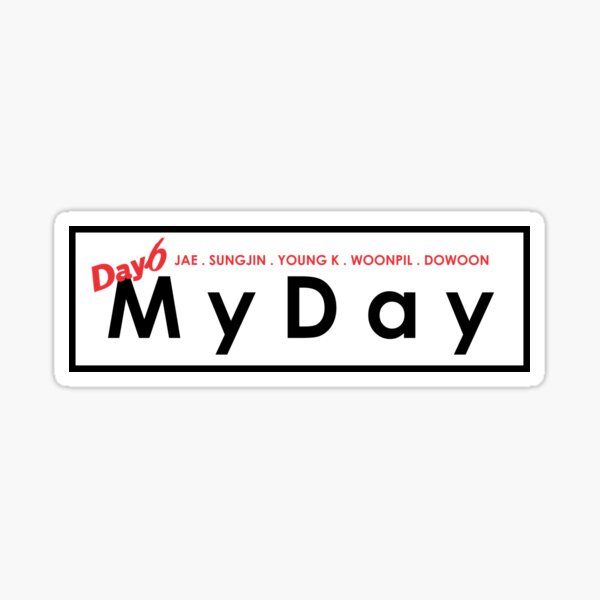 Paper & Party Supplies DAY6 'Logo' Sticker Sheets day6 kpop matte ...