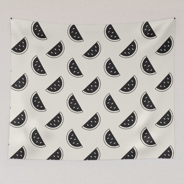 Item preview, Minimalist black melon pattern designed and sold by RebeccaCeleste.