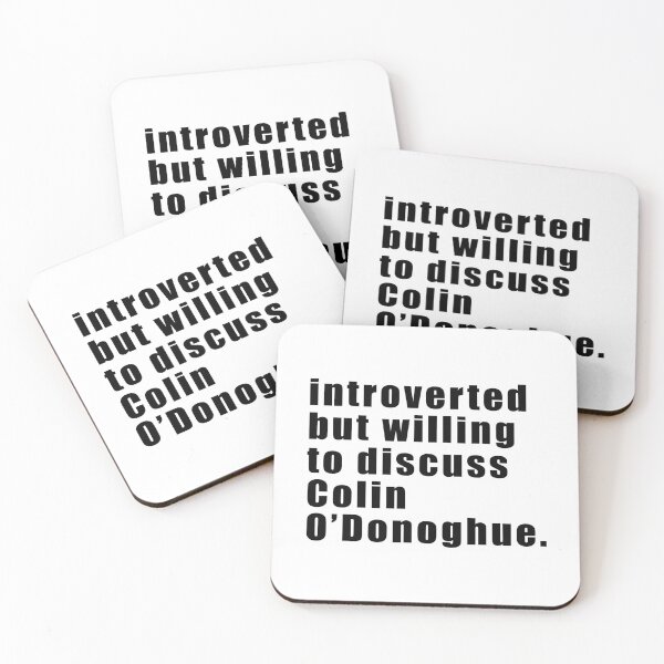 Item preview, Introverted but willing to discuss Colin O'Donoghue (black on white) designed and sold by KillianIsMyHome.