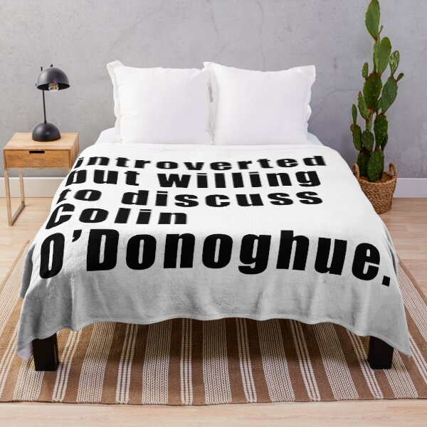 Item preview, Introverted but willing to discuss Colin O'Donoghue (black on white) designed and sold by KillianIsMyHome.