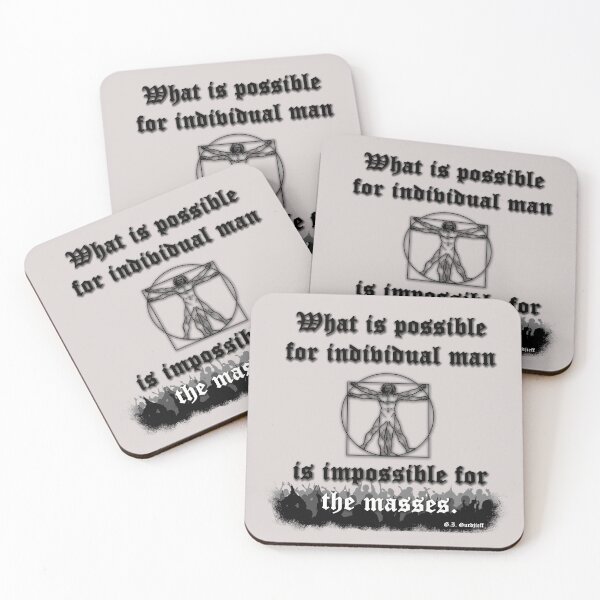 Item preview, Quote from Gurdjieff on man growth designed and sold by WanderingGraha.