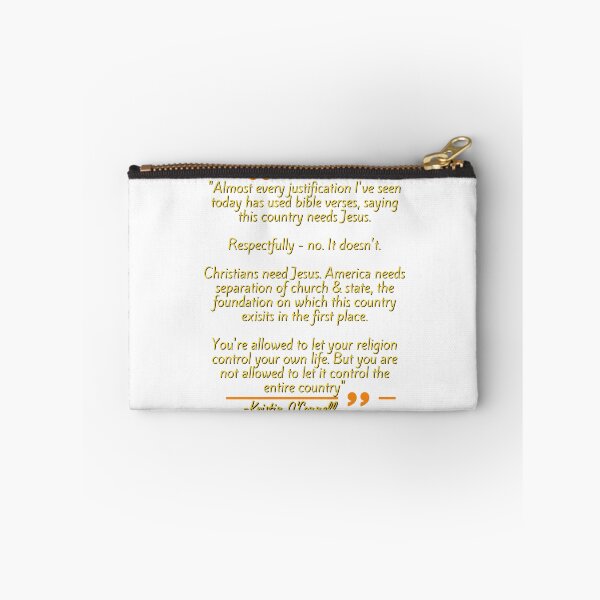 Item preview, Kristen O'Connell Separation Of Church And State Quote Sticker | Church State Separation Tee | Tax The Church designed and sold by sugarcube1999.