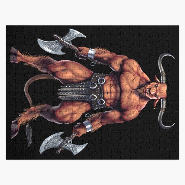 Vista previa del artículo con la obra «Minotauro de la mitología griega», diseñado y vendido por underheaven.