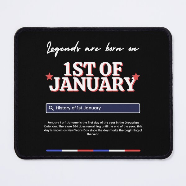 Item preview, Legends are born on 1st of January designed and sold by Sam Creations.