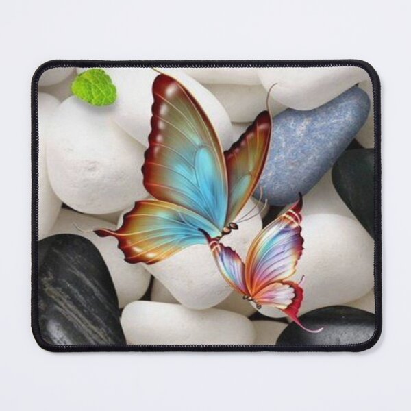 Item preview, Beautiful Butterfly on White Stone designed and sold by NengShop.