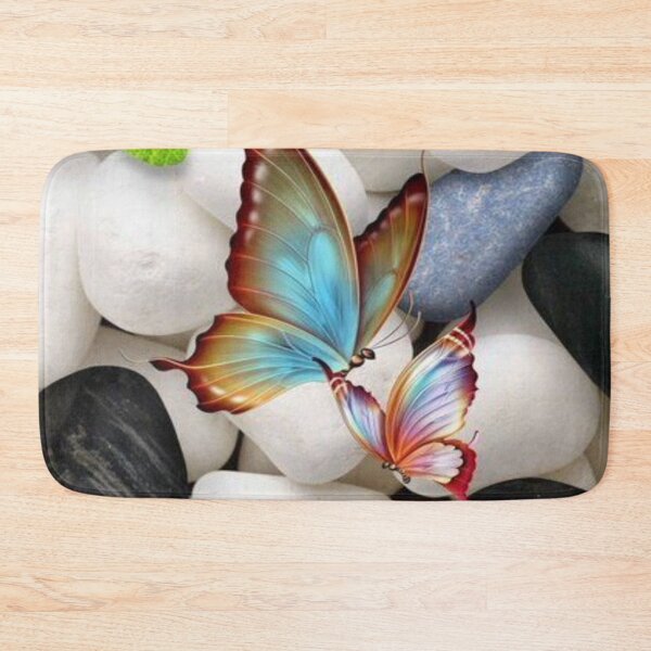 Item preview, Beautiful Butterfly on White Stone designed and sold by NengShop.