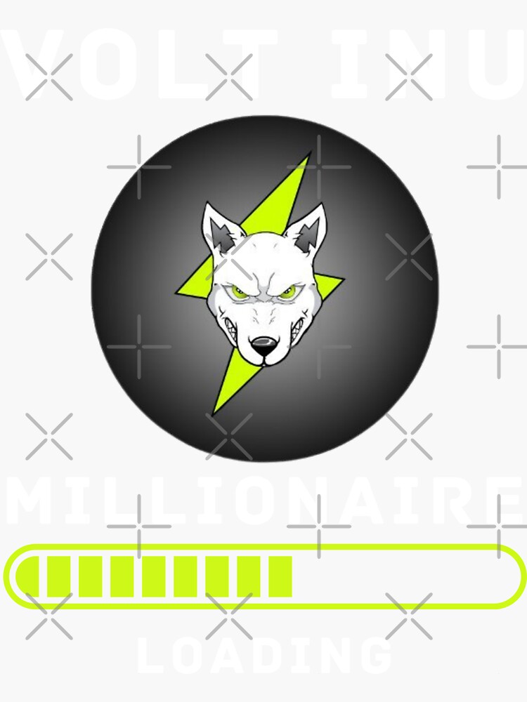 "Volt Inu Meme Millionaire Loading Crypto Blockchain " Sticker for Sale