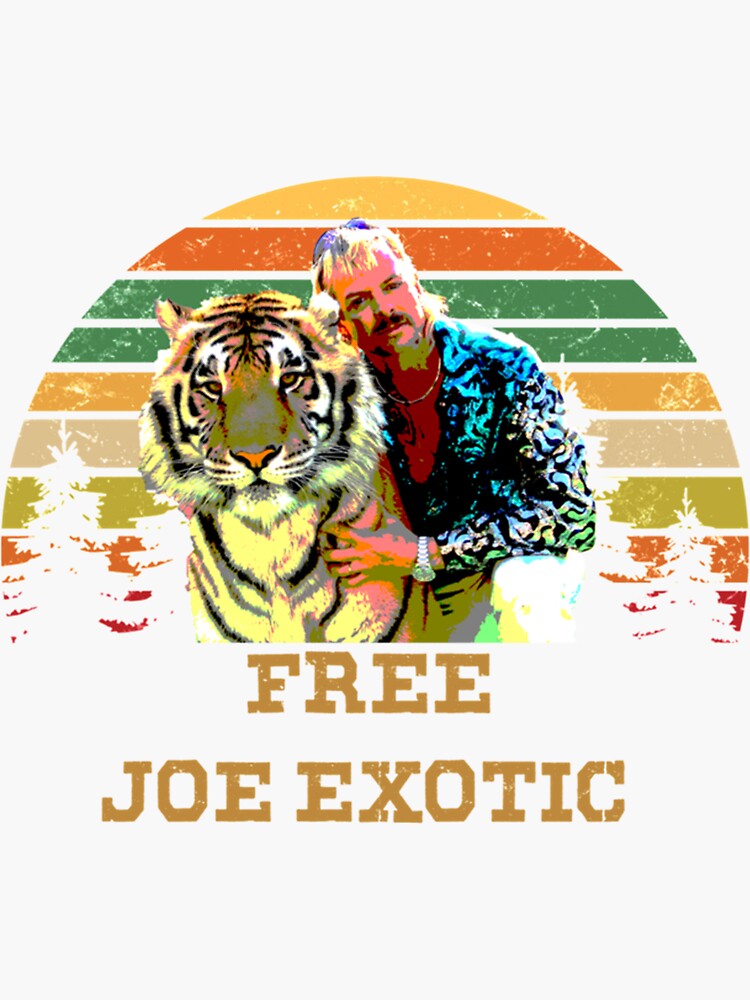 "Free Joe Exotic Tiger Kin" Sticker for Sale by YusufBusha Redbubble