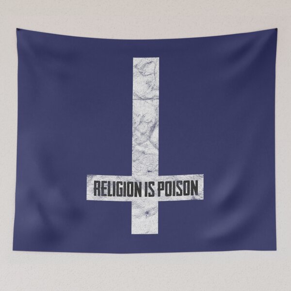 Item preview, Antichrist Grunge Religion Is Poison Atheist Occult Gothic designed and sold by AnJenvan.