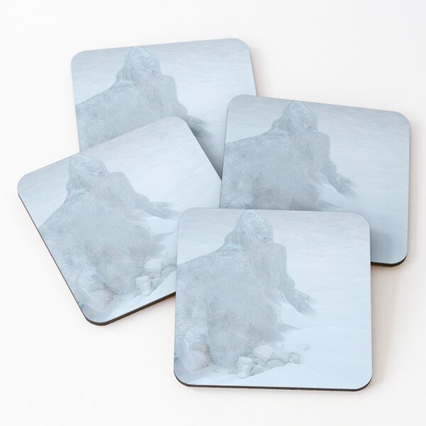 Item preview, Yeti - Sasquatch - Abominable Snowman - Bigfoot - Digital Illustration of Yeti walking in Snowfield designed and sold by artbymisterfatz.