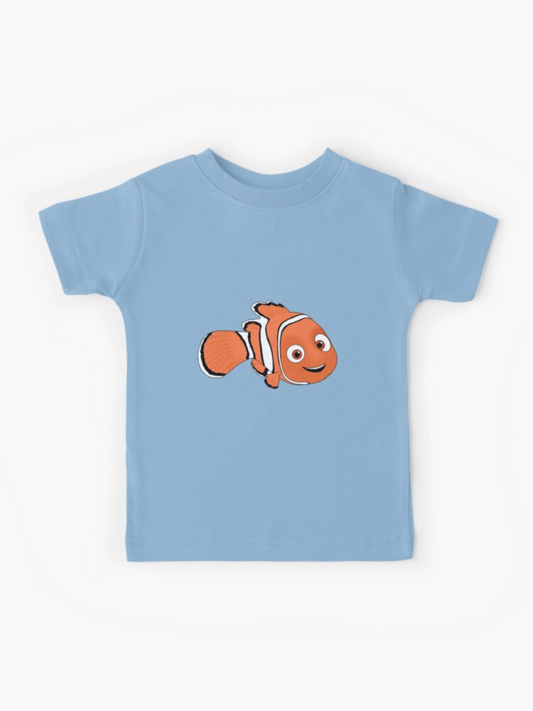 Mini Boden Shirts & Tops | Mini Boden Clown Fish Shirt Kids Size 5-6 Y Finding Nemo Aquarium Blue & Orange | Color: Blue/Gray/Orange | Size: 5b 