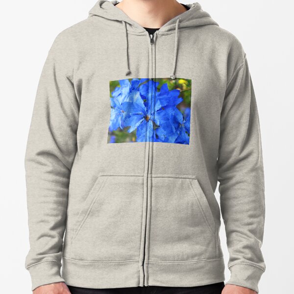 Blue Leschenaultia Zipped Hoodie