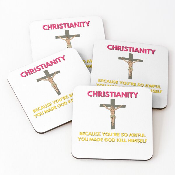 Item preview, Anti Christianity Original Design Tee and Sticker  designed and sold by sugarcube1999.