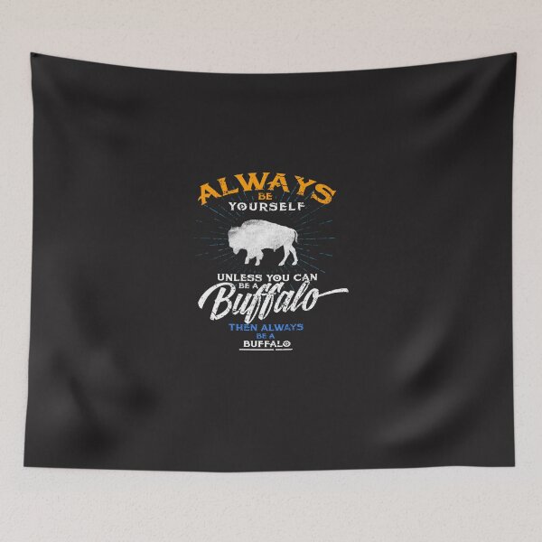 Item preview, Always Be Yourself Cute Buffalo, Bison Silhouette designed and sold by papaleozarro.