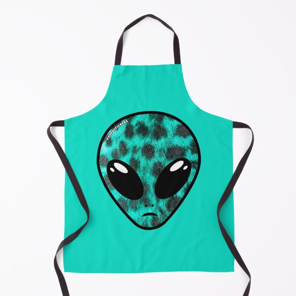 Item preview, Alien head - Blue Cheetah skin designed and sold by AreaStickers.