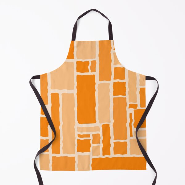 Item preview, Wobbly Modulus Retro Modern Geometric Pattern in Orange designed and sold by kierkegaard.