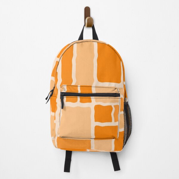 Item preview, Wobbly Modulus Retro Modern Geometric Pattern in Orange designed and sold by kierkegaard.