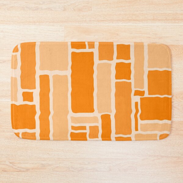 Item preview, Wobbly Modulus Retro Modern Geometric Pattern in Orange designed and sold by kierkegaard.