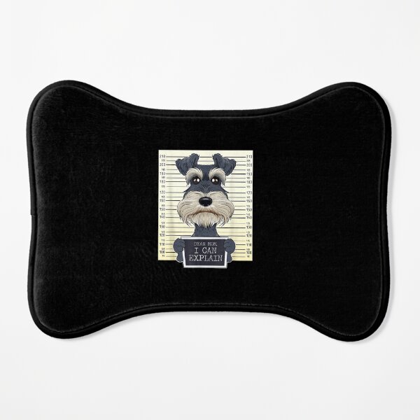 Funny Miniature Schnauzer Dog Mat