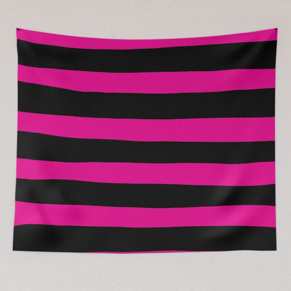 Item preview, Uneven Stripes - Magenta and Black designed and sold by LAEC-Shop.