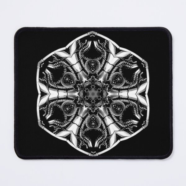 Item preview, Alien biomechanical mandala kaleidoscope geometric HR Giger biomech heady wire wrapped designed and sold by IMNIUM.