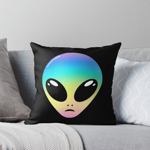 Item preview, Alien head - Rainbow skin designed and sold by AreaStickers.
