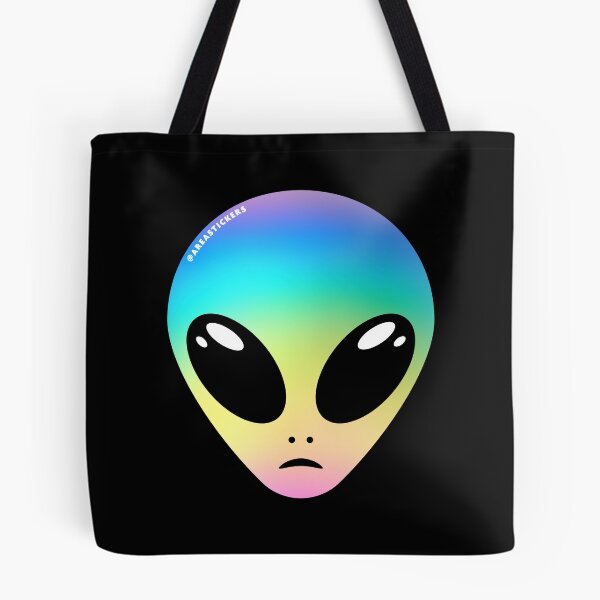 Item preview, Alien head - Rainbow skin designed and sold by AreaStickers.