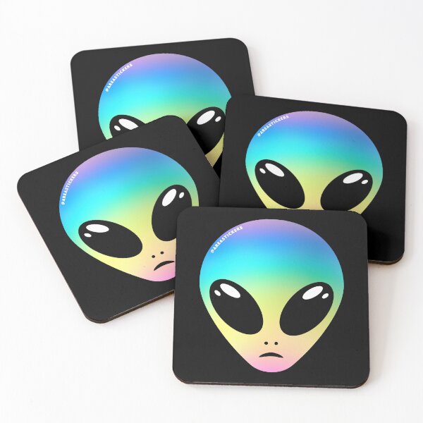 Item preview, Alien head - Rainbow skin designed and sold by AreaStickers.