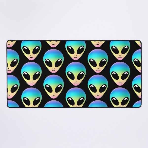Item preview, Alien head - Rainbow skin designed and sold by AreaStickers.