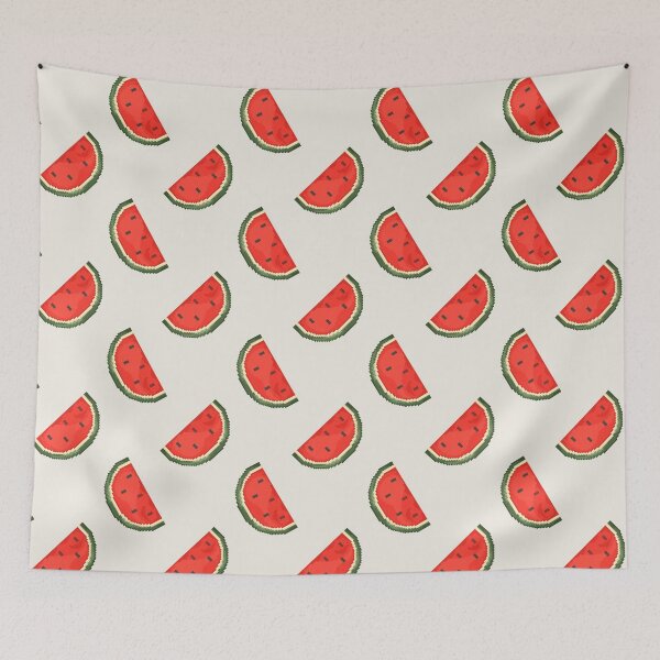 Item preview, Pixel art melon pattern variant 1 designed and sold by RebeccaCeleste.
