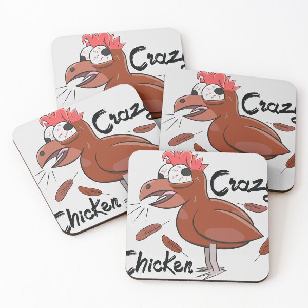 Item preview, Crazy Shocked Farm Chicken Funny Cartoon Brown designed and sold by ETVdesign.