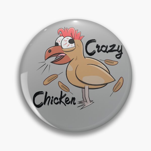 Item preview, Crazy Shocked Farm Chicken Funny Cartoon White designed and sold by ETVdesign.