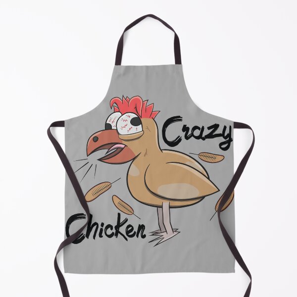 Item preview, Crazy Shocked Farm Chicken Funny Cartoon White designed and sold by ETVdesign.