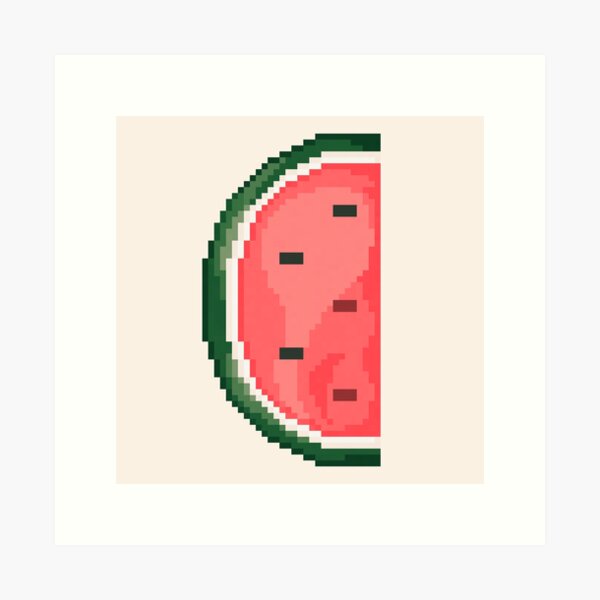 Watermelon Slice Pixel Art Kit – Noteworthy Art Kits