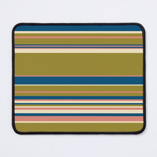 Item preview, Complex Stripes - Blue, Olive Green, Pink and Cream designed and sold by LAEC-Shop.
