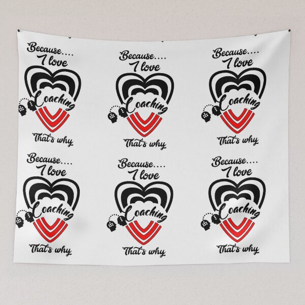 Item preview, Because I love coaching, that's why...  designed and sold by Chakilogy.