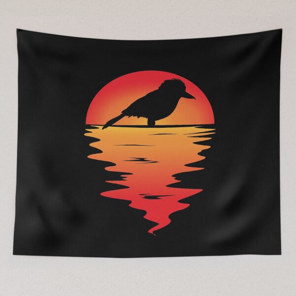 Item preview, Kookaburra Birder Birdwatcher Ornithology Sunset designed and sold by ShopTheStyle.