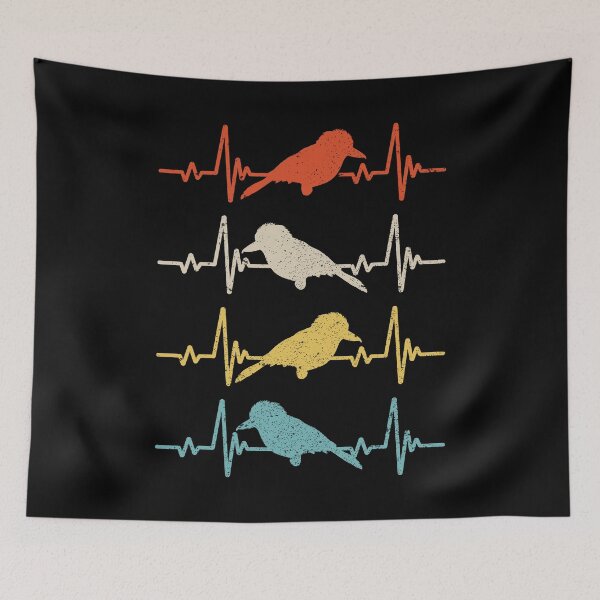 Item preview, Kookaburra Birder Birdwatcher Ornithology Heartbeat designed and sold by ShopTheStyle.