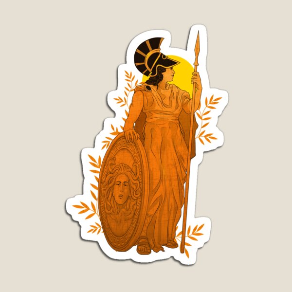 Athena - Ancient Greek Mythology Sticker for Sale by just-being-you